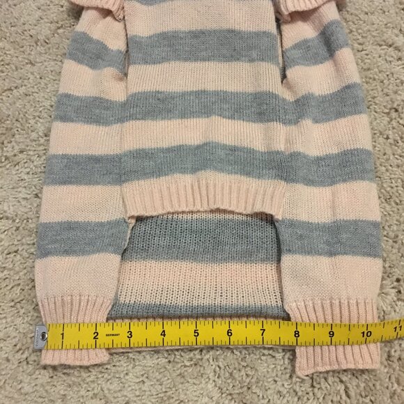 Doggy Free Spirit Flowers Frills and Stripes Sweater - Picture 12 of 13